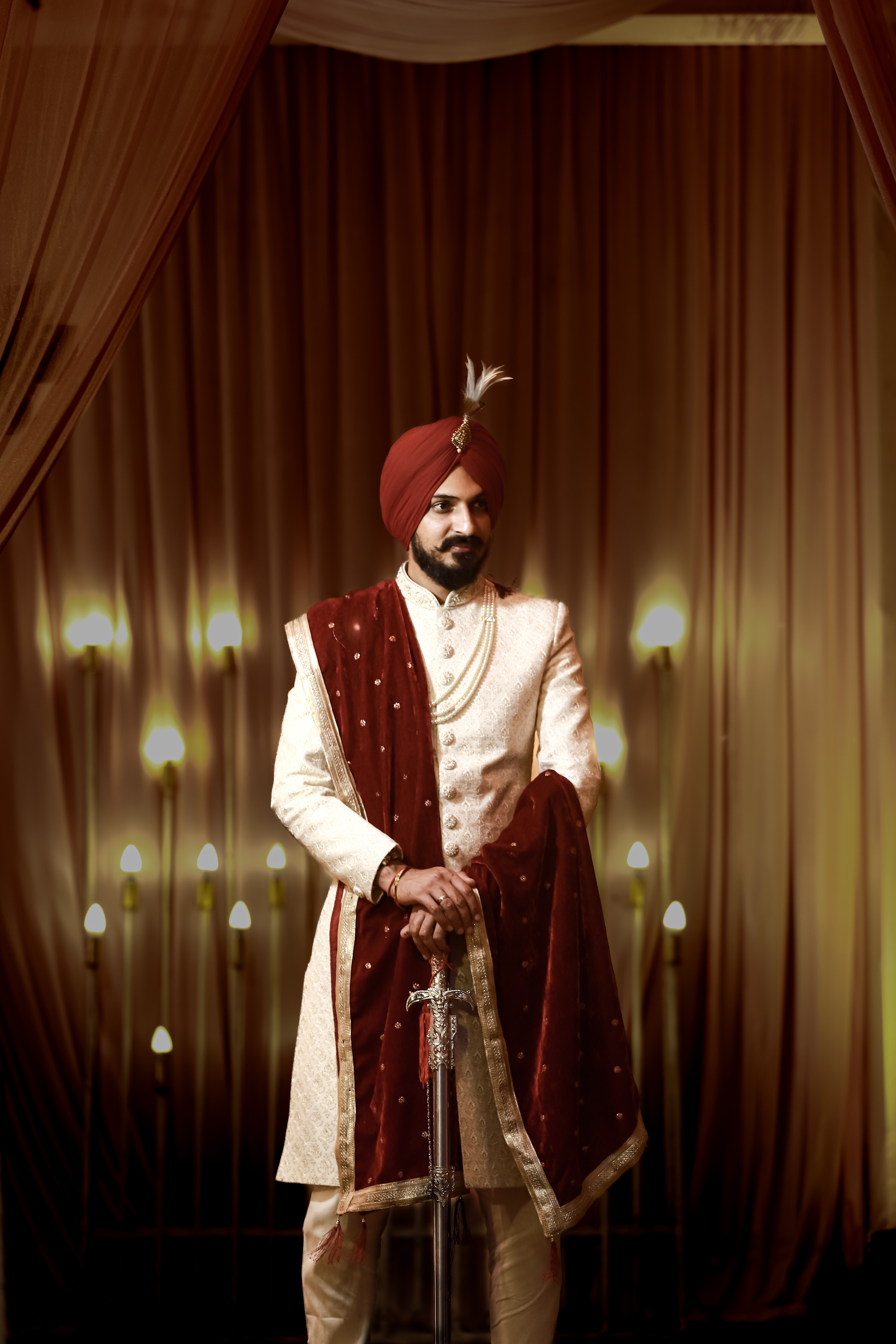 Royal Sikh Groom Portrait